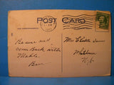 Postcard Marble Pillars at Main Entrance DL&W Station Scranton PA Delaware Lacka
