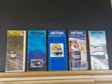 Amtrak Public Timteable Lot of 5 National  Timetables 1980-1987