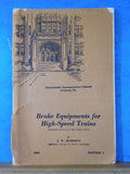ICS Brake Equipment for High Speed Trains #5464 Edition 1 1947 NO BACK COVER