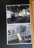 Photo Freight Car 53 close up  51 freight car Fris????  Lot of 2 8 x 10 B&W