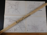 Map Ottumwa & Dubuque 1928 Clinton Street Ry car barn details Tama and Toledo Ry