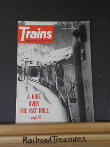 Trains Magazine 1961 January  A ride over the Rat Hole