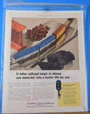 Ads Association of American Railroads Lot #200 Advertisements from magazines (3)