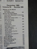 Railway Modeller 1982 December V33 #386 Ashbridge Locomotive Mechanism Construct