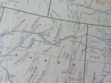 Map Burlington Northern US map  Folded Date unknown Form # 22060