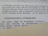 Trolley Talk #162 1984 April Chicago’s Brill Streamliner. Brill Chicago surface