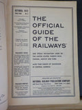 Official Guide of the Railways 1972 October Maps Timetables railroad freight Air