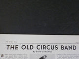 White Tops Circus Magazine 1956 July August Old circus band