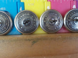 Button NYNH&H New York New Haven & Hartford Superior Lot of 5 Large Silver in co