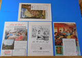 Ads Union Pacific Railroad Lot #33 Advertisements from various magazines (10)