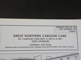 Great Northern Goat Reference Sheet #180 September 1991 Caboose Cars 30' Steel e