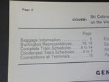 Burlington Public Timetable 1967 October 29 Burlington Route