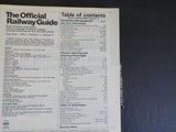 Official Railway Guide 1984 August September North American Travel Edition
