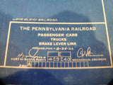 Blueprint PRR Passenger Cars, Trucks, & Brake Lever Link