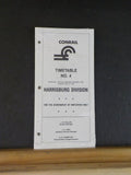 Conrail Employee Timetable #4 Harrisburg Division 1991 April 21