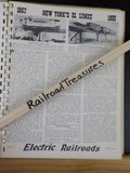 Electric Railroads New York Information Lot of various issues spiral bound