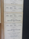 Official List of Open & Prepay stations #81 November 1966 w/supplements