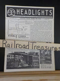 ERA Headlights 1947 Jan Feb Stapled Cable Cars of San Francisco