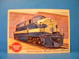 TCG Trading Card 36 Diesel Switcher Missouri Pacific Lines Railroad Train