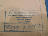 Blueprint PRR Rail Laying Crane - Flat Car Mounted Shipping Anchorage Rotating