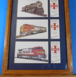 Railroad Art by Michael Scott Kent Santa Fe Motive Power Series 3 prints / frame