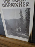 Train Dispatcher 1974 June Track Car Operator in Sierra Nevada Staining on Cover