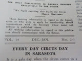 White Tops Circus Magazine 1940 December - January 1941  First Circus Elephants