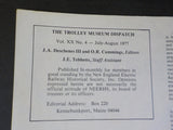 Trolley Museum Dispatch 1977 July-August Vol XX No 4 North Shore Diner project h