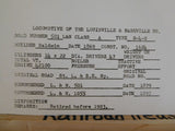 Photo Louisville & Nashville Locomotive #501 0-4-0 B&W 7x10 L&N