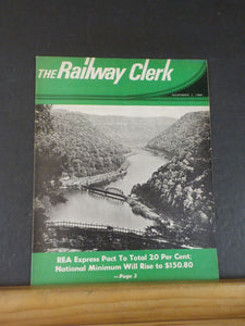 The Railway Clerk 1968 November 1 Vol 67 No 21 Employee Magazine REA Express pac