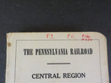 Pennsylvania Railroad Employee Timetable Central REg Allegheny Pitts + #4 1969