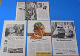 Ads Milwaukee Road Lot #15 Advertisements from various magazines (10)