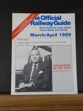 Official Railway Guide 1989 March April  North American passenger travel edition