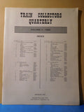 Train Collectors Quarterly 1955 Jan-Oct Vol. 1 Issues 1-4 With Index