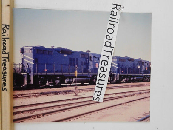 Photo Missouri Pacific Locomotive #393 8 x 10 Color MP Fort Worth TX 2/16/1964