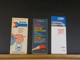 Amtrak Lot #4 Brocures Pass exchange check book X2000 Turbo maiden run more