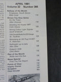 Railway Modeller 1981 April V32 #366 Kingswear, South Devon Wiring Colour Light