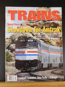 Trains Magazine 1995 January Showdown for Amtrak UP Challenger