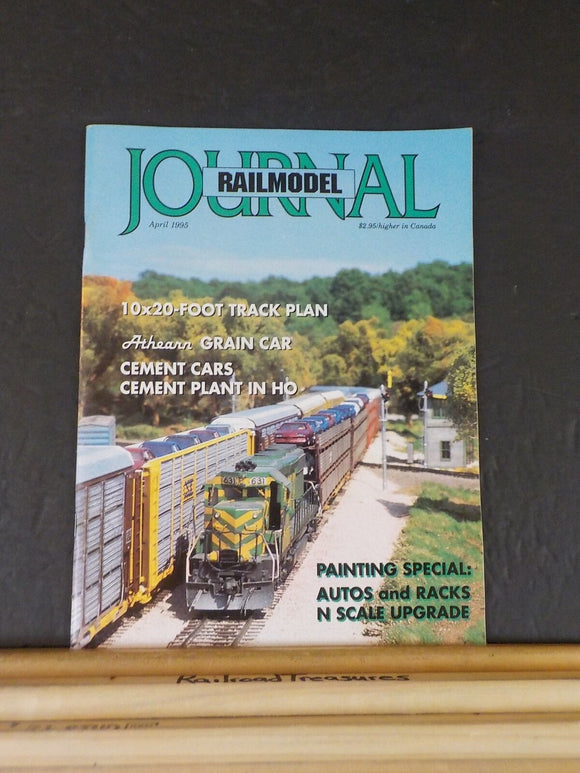 Railmodel Journal 1995 April Painting autos & Racks Athearn graion car cement ca