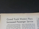 The Railway Clerk 1967 November 1 Employee Magazine Grand Trunk B&O Rail Post Of