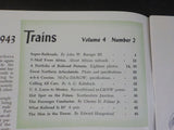 Trains Magazine 1943 December GN articulated US locos to Mexico Frisco