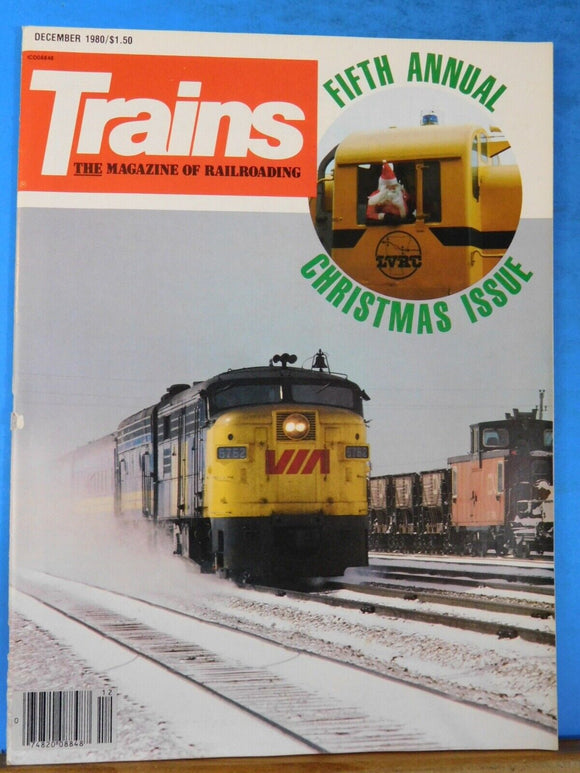 Trains Magazine 1980 December Fifth annual Christmas issue Winter in Ontario