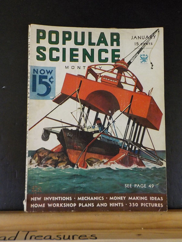Popular Science 1934 January Airlines Kept on Schedule by Vigilant Ground Crews