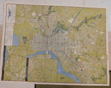 Map PTC Map of Philadelphia #11 1951 Showing Street Car Bus and Subway Lines