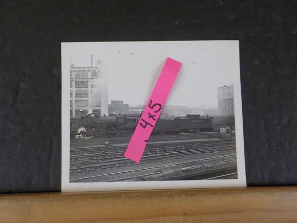 Photo Pennsylvania Railroad Locomotive #3540 4X5 Black & White Sunnyside Yard