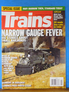 Trains Magazine 2009 October Narrow gauge fever GE made box cars in Chile