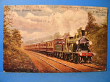 Postcard South Western Express England Railway Train Postmarked 1906 Scotland