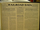 Railroad Data 1938-1939 Oversize Published approx every two weeks