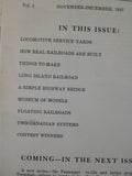 Model Builder 1937 November December Lionel Magazine How real Railroad are buil