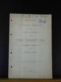 Chicago Burlington & Quincy Railroad Company Annual Report 1882 Dec 31